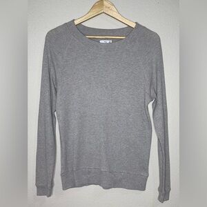 Aritzia TNA Andrews Waffle Knit Thermal Gray Size XXS